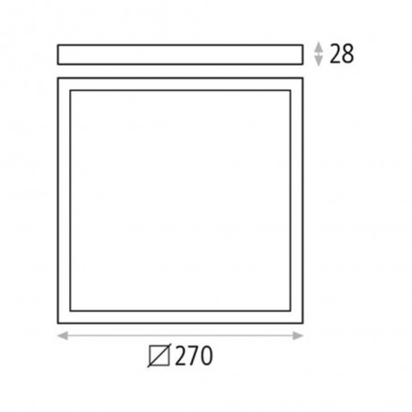 Flush Light Led Roku (24W)