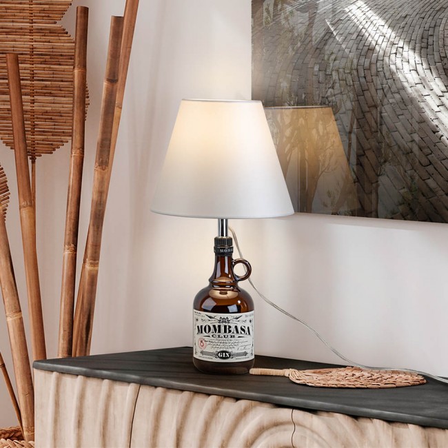 Lampshade to be placed in bottle White