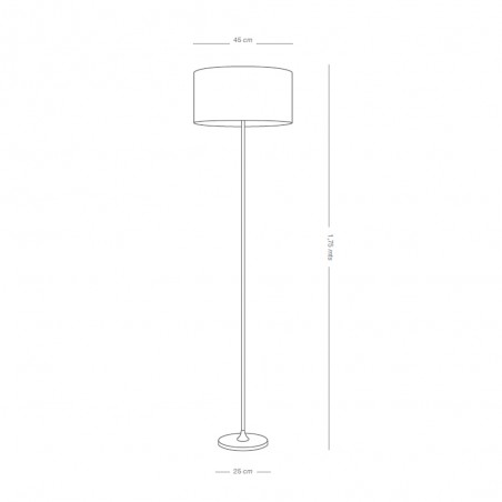 Floor Lamp Seide Gold
