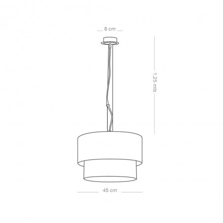 Pendant Lamp Seide Gold