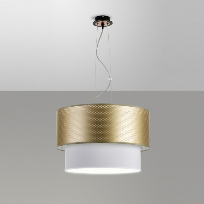 Seide Gold Pendelleuchte