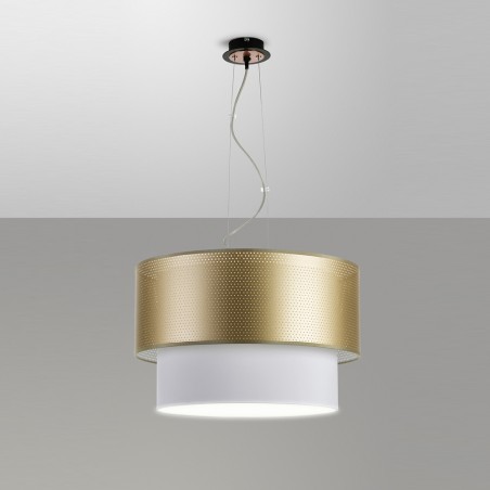 Seide Gold Pendelleuchte