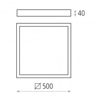 Deckenleuchte Led Sky Box (38W)