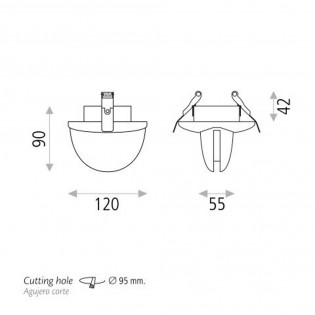 Spectra Deckeneinbauleuchte Led Spectra (7W)