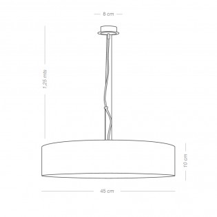 LED Pendant Lamp Fersa White 45 (36W)