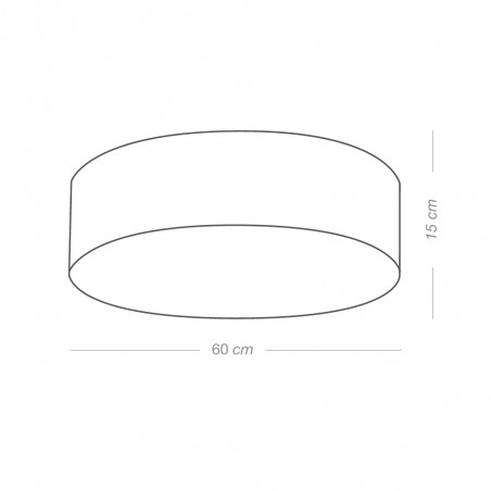 LED Flush Light Tino Gold 60 Dimmable (24W)