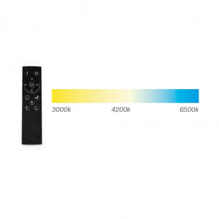 Plafón LED Tino Negro 45 Dimmable (24W)