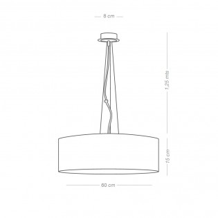 LED Pendant Lamp Tino 60 Black Dimmable (24W)