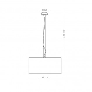 Ceiling Lamp Bertuli Silver