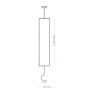 Pendant/Floor Lamp Tamil Grey