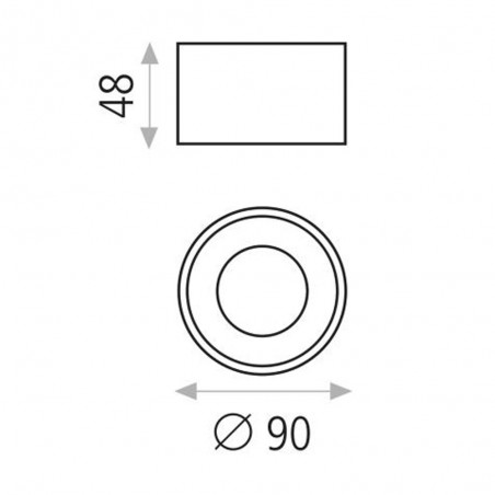 Flush Light Led Studio (8W)