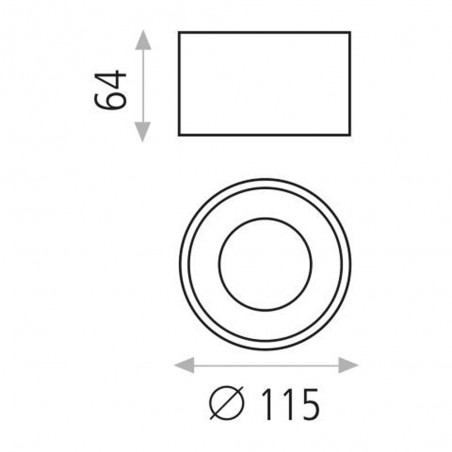 Deckenleuchte Led Studio (12W)