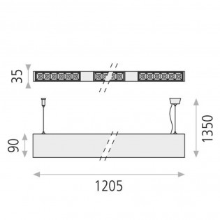 Ceiling lamp Led Tango (40W)
