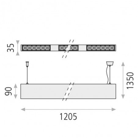 Ceiling lamp Led Tango (40W)