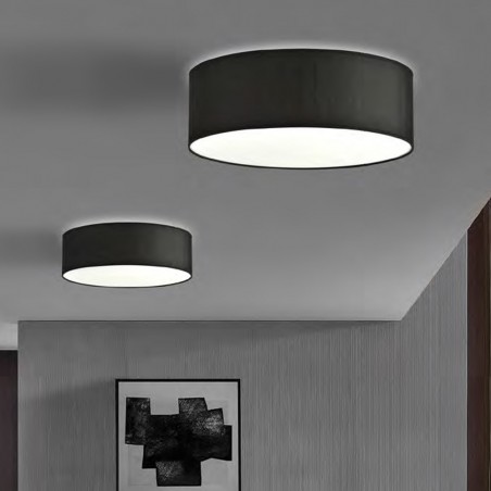 Ceiling Flush Light Tamil 60 Black