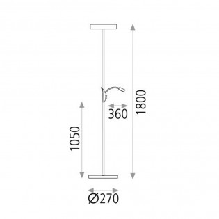 Stehleuchte Led Yamena (24+3W)