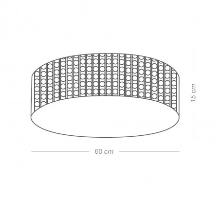 Ceiling Flush Light Simbara 60