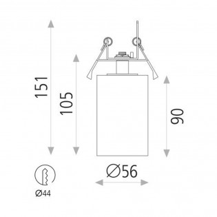 Recessed spotlight Zoom