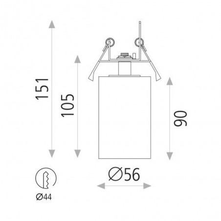 Recessed spotlight Zoom