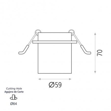 Recessed spotlight Zoom
