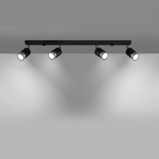 Ceiling track light Nero (4 Lights)
