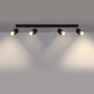 Nero Deckenleiste (4 Leuchten)