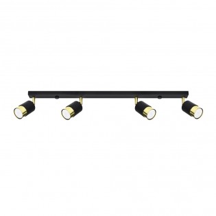 Nero Deckenleiste (4 Leuchten)