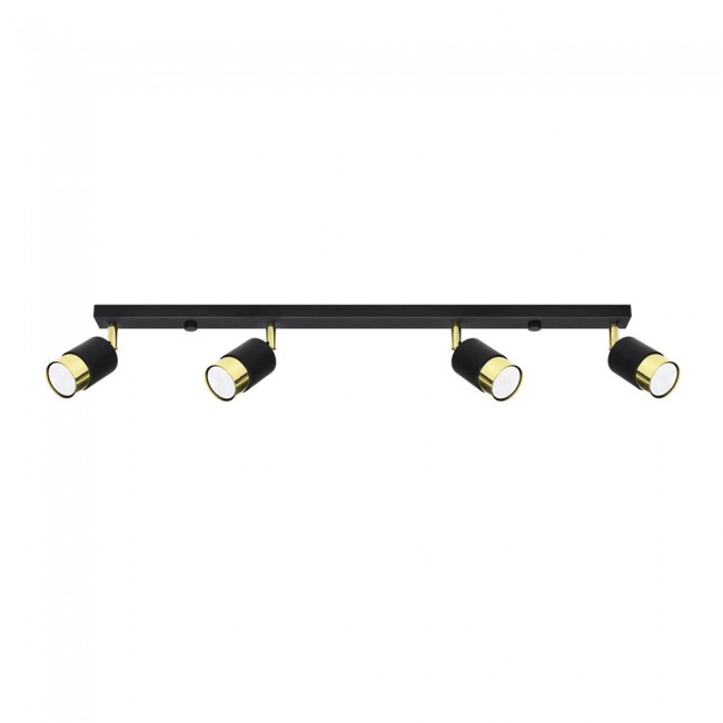 Nero Deckenleiste (4 Leuchten)