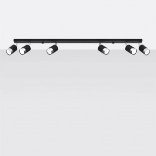 Ceiling track light Nero (6 Lights)