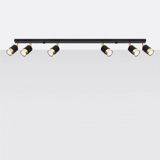 Ceiling track light Nero (6 Lights)
