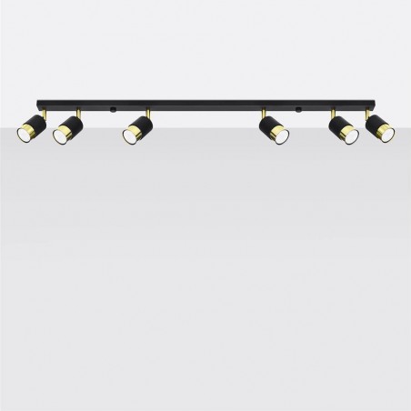 Ceiling track light Nero (6 Lights)