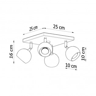 Flush Light Oculare (4 Lights)