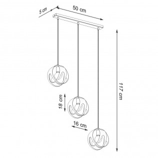 Pendant lamp Tulos (3 Lights) II