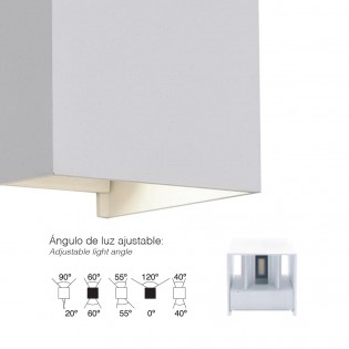 LED outdoor wall lamp Open (2x5W - 4000K)