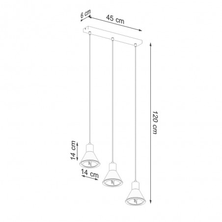 Pendant lamp Taleja II