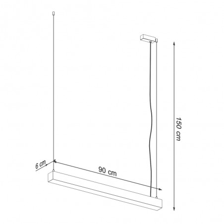 Pendant lamp Led Pinne (17W) II
