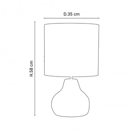 Table Lamp Portinatx M White