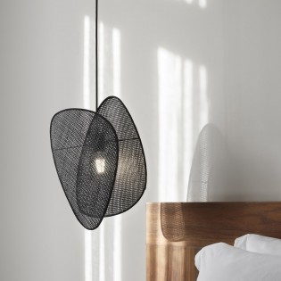 Ceiling Lamp Screen Cannage Noir XS