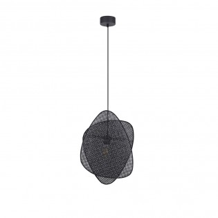 Ceiling Lamp Screen Cannage Noir XS