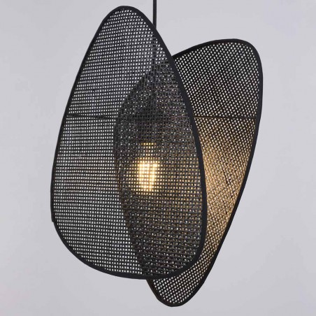 Ceiling Lamp Screen Cannage Noir S