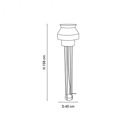 Floor Lamp Singapour Nude