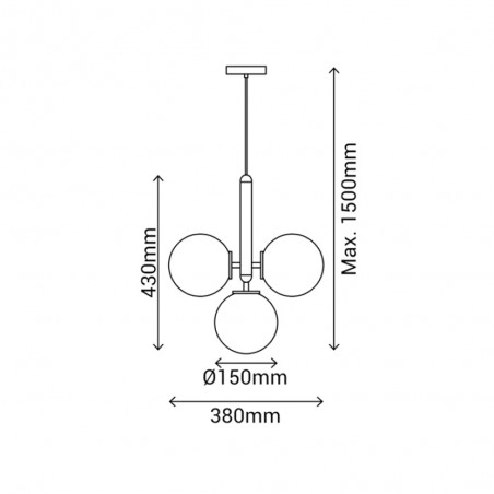 Pendant Lamp Musa (4 lights)