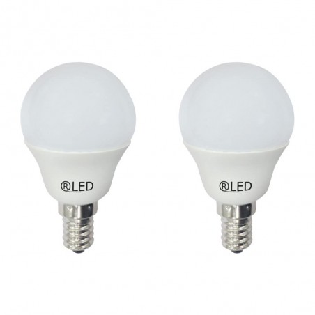 Blíster 2 Light bulbs mini Sphericals E14 (6W - 4000ºK)