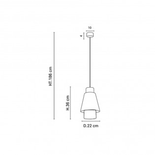 Pendant Lamp Singapour Nude XS