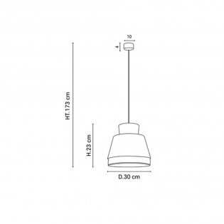 Ceiling Lamp Singapour Nude XM