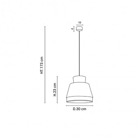 Ceiling Lamp Singapour Nude XM