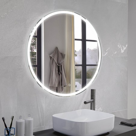 Spiegel mit LED-Licht Mia Rund (80 Cm.)