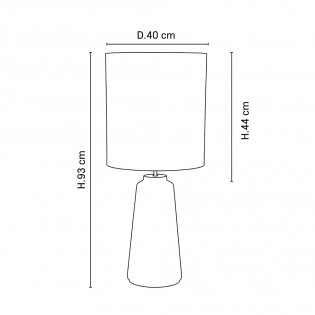 Table Lamp Mokuzaï L White