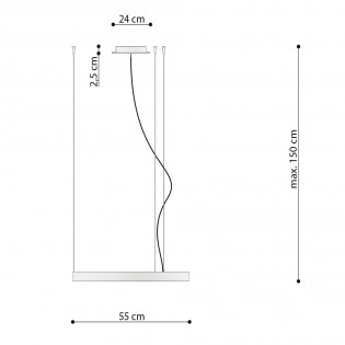 Ceiling lamp Led Rio (30W)