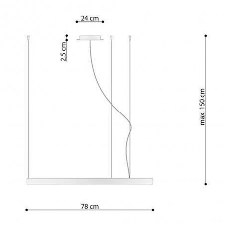 Ceiling lamp Led Rio (50W)